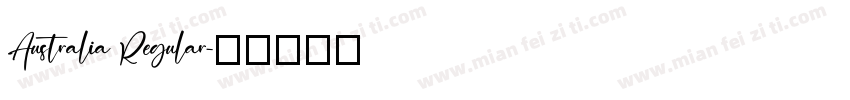 Australia Regular字体转换